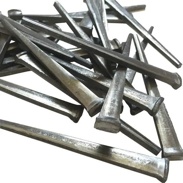Alt view image 6 of 6 - 3- CUT COMMON NAILS - Metallic Color - Antique rustic restoration accent nails for hanging, furniture, cabins, shutters & flooring Decorative clavos nails Distinct SQUARE HEAD Nail 3 in