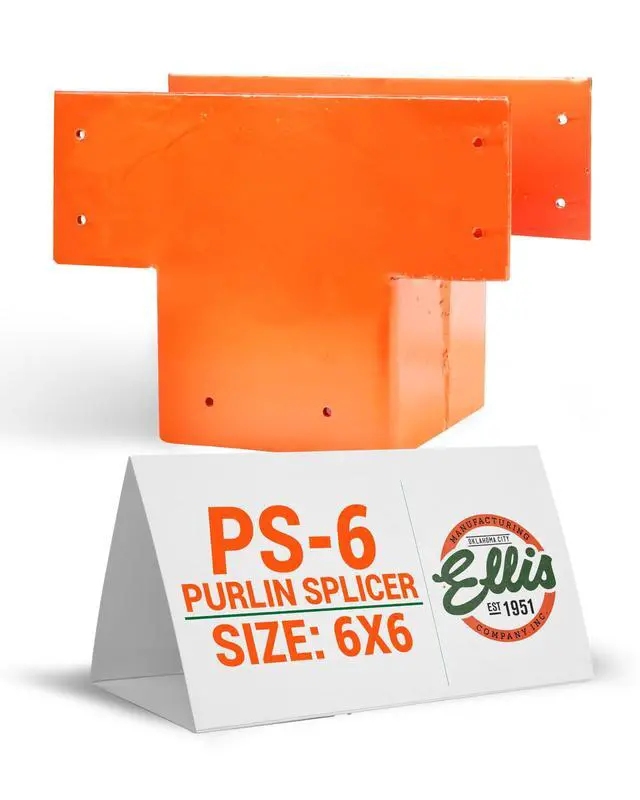 Main image of Manufacturing Company Purlin Splicer - Smooth Connection for Purlins and Shores - Ideal for Building Temporary Supports - 6x6