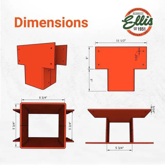 Alt view image 3 of 6 - Manufacturing Company Purlin Splicer - Smooth Connection for Purlins and Shores - Ideal for Building Temporary Supports - 6x6