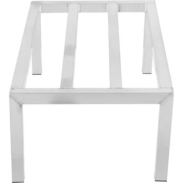Alt view image 3 of 6 - Aluminum Dunnage Rack, 3000 Lbs Load Capacity, 24" W x 18" D x 12" H, Commercial Food Service Storage Rack for Restaurants Kitchen Warehouse Supermarket