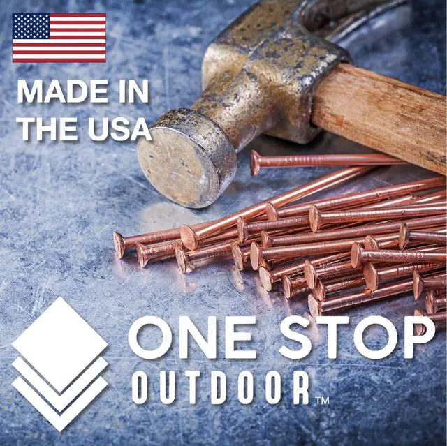 Alt view image 3 of 5 - (1000-Pack) 1 Inch Copper USA MADE Nails Roofing Finish - Solid Pure Copper Slate Spikes Flashing Furniture Boat - Highest Quality Nails (1000)