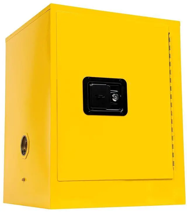 Main image of Flammable Storage Cabinet, 4 Gallon Yellow Safety Storage Cabinet, Flammable Cabinet, Flammable Liquid Storage Cabinet for Commercial/Industrial/Home