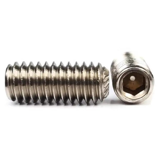Alt view image 2 of 3 - #10-32 Socket Set Screws Knurled Cup Point 18-8 Stainless Steel #10-32 x 1/4" Qty 250