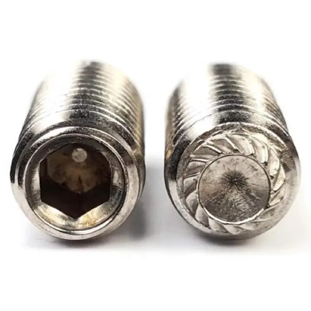 Alt view image 3 of 3 - #10-32 Socket Set Screws Knurled Cup Point 18-8 Stainless Steel #10-32 x 1/4" Qty 250