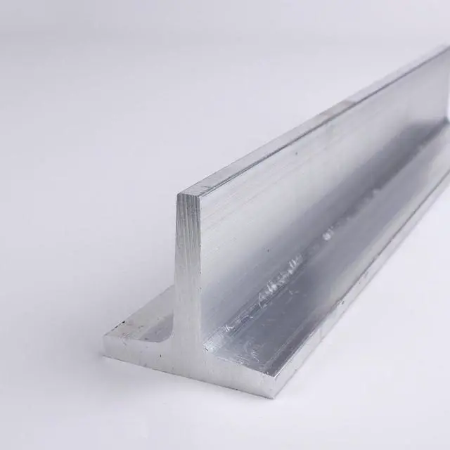 Alt view image 2 of 3 - 6061 Aluminum Bar-T-Bar, Unpolished (Mill) Finish, Extruded, T6 Temper, 0.25" Thickness, 1.5" Width, 1.5" Height, 72" Length, OnlineMetals