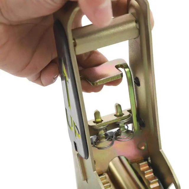 Alt view image 6 of 6 - EZ Ratchet Chain Binder 3/8-1/2 '' 6600lbs G70 Grab Hook Heavy Duty Tie Down Hauling Chain Binders Easy Ratcheting Chain Load Binder for Flatbed Trailers Trucks Vehicles