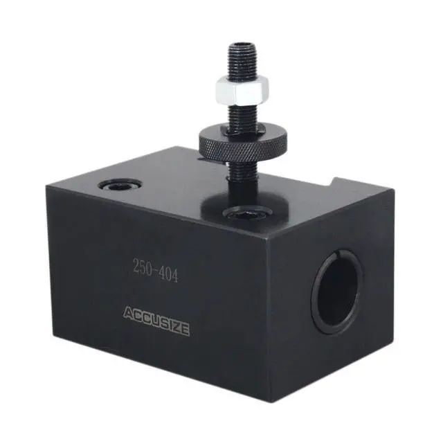 Alt view image 2 of 6 - Accusize Quick Change Tool Post Set, CA, 1" Boring Bar Holder, 0250-0404 | Fits CA Tool Posts, Holds 1" and 1-1/4" Boring Bars, Steel, Split Bushing, L1 2.663"