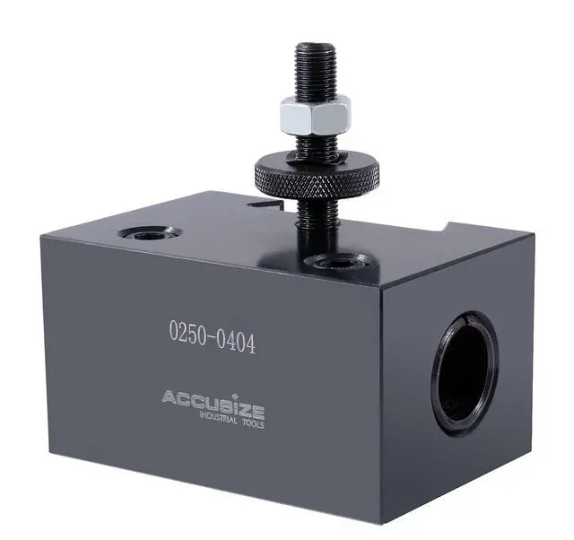 Alt view image 3 of 6 - Accusize Quick Change Tool Post Set, CA, 1" Boring Bar Holder, 0250-0404 | Fits CA Tool Posts, Holds 1" and 1-1/4" Boring Bars, Steel, Split Bushing, L1 2.663"