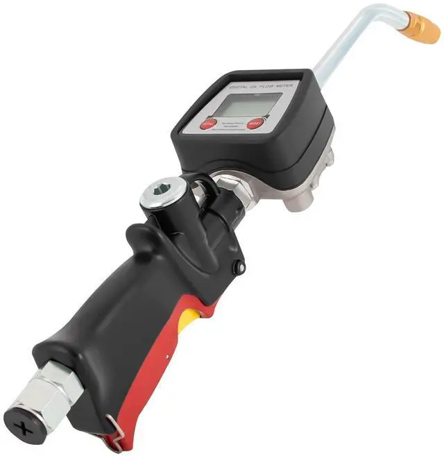 Main image of Oil Transfer Pump Pneumatic Digital Hose Oil Gun 70bar/1000 Psi Pneumatic Oil Gun Control Valve Meter Digital 1/2" NPT Inlet Oil Control Valve Digital Meter Dispensing Nozzle