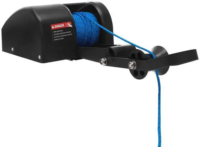 Main image of Boat Anchor 12V Marine Boat Electric Anchor Winch Electric Boat Anchor Winch with Remote Control, Anchors Up to 25lbs/35lbs/45lb,White/Black