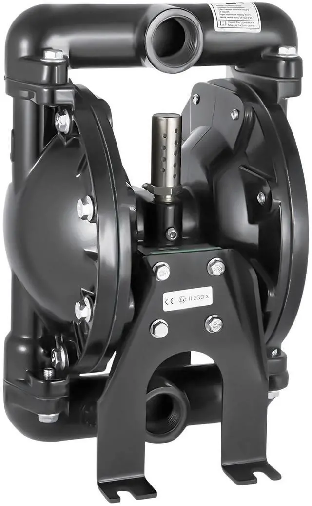 Main image of Air-Operated Double Diaphragm Pump 1 inch Inlet Outlet Aluminum 35 GPM Max 120PSI for Industrial Use