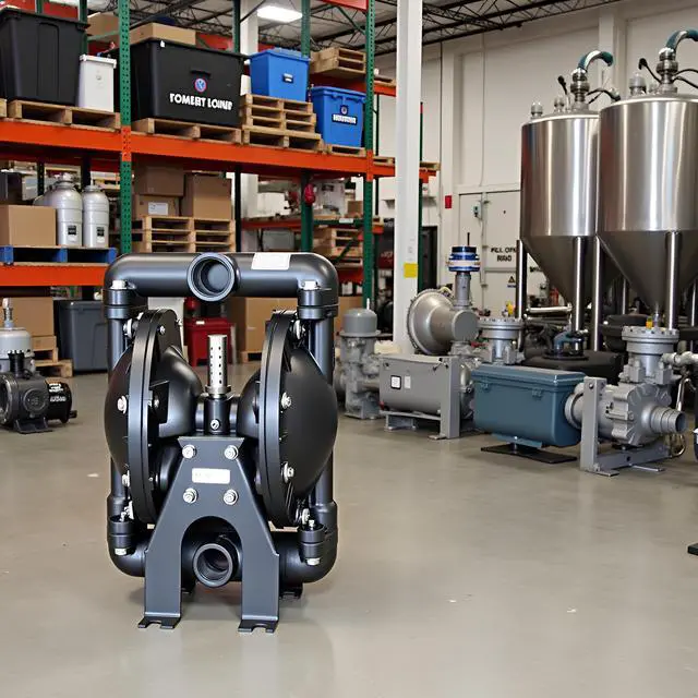Alt view image 4 of 6 - Air-Operated Double Diaphragm Pump 1 inch Inlet Outlet Aluminum 35 GPM Max 120PSI for Industrial Use