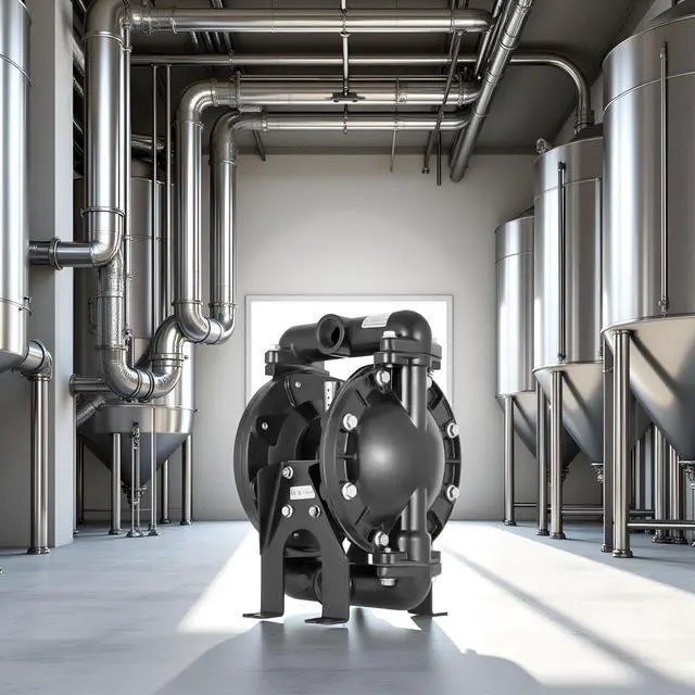 Alt view image 5 of 6 - Air-Operated Double Diaphragm Pump 1 inch Inlet Outlet Aluminum 35 GPM Max 120PSI for Industrial Use