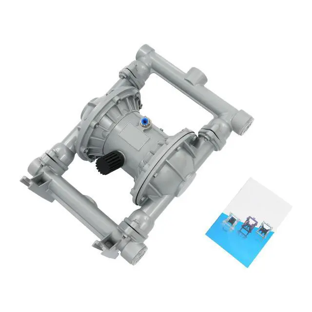 Alt view image 6 of 6 - Air Operated Double Diaphragm Pump, 1.5 Inch Inlet Outlet Pneumatic Pump, 4.71 CFM Flow Rate for Paint Adhesives Ceramic Glue Sewage, Aluminum Alloy Industrial Transfer PUM-p
