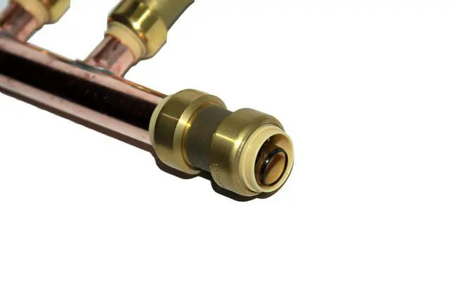 Alt view image 2 of 4 - 8 branched Push Fit PEX Manifold 3/4 Male 1/2 Ball Valve with PUSH FIT end with closed end