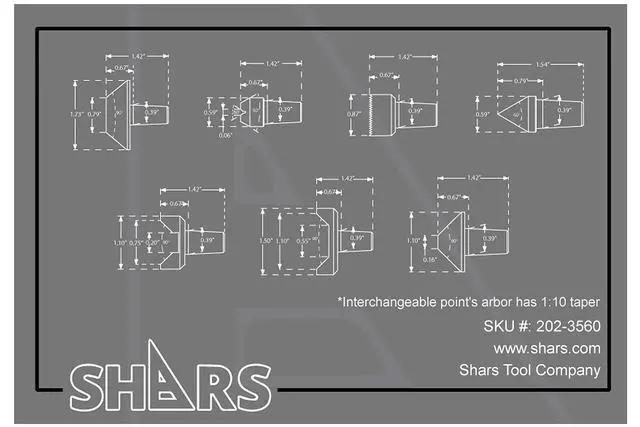Alt view image 2 of 6 - 2MT Live Center Set High Performance Heavy Duty CNC Interchangeable Nose 8 PCS Set 202-3560 L[