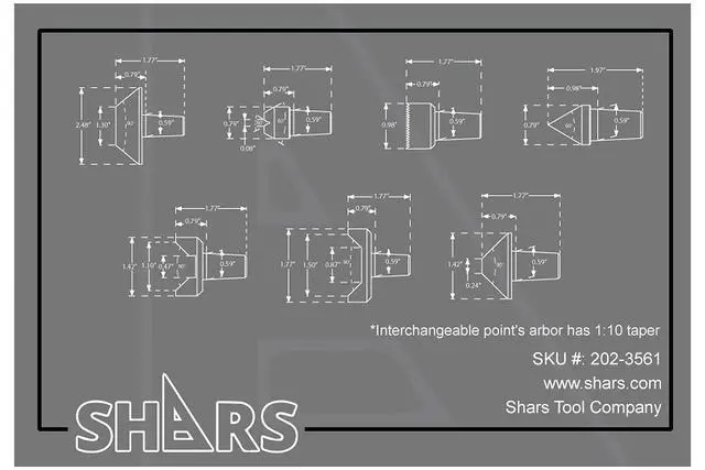 Alt view image 2 of 6 - 3MT Live Center Set High Performance Heavy Duty CNC Interchangeable Nose 8 PCS 202-3561 M[