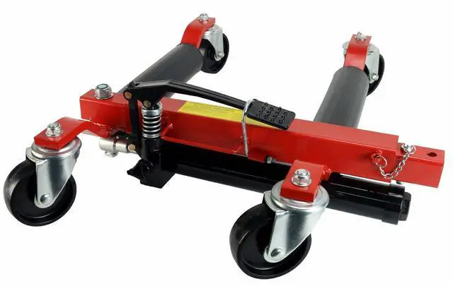 Alt view image 2 of 6 - (4) 12 in. 1500 lb. Hydraulic Wheel Dolly Vehicle Positioning Jacks Lift Hoist