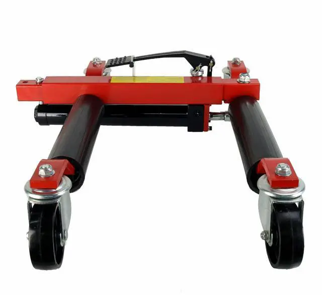 Alt view image 4 of 6 - (4) 12 in. 1500 lb. Hydraulic Wheel Dolly Vehicle Positioning Jacks Lift Hoist