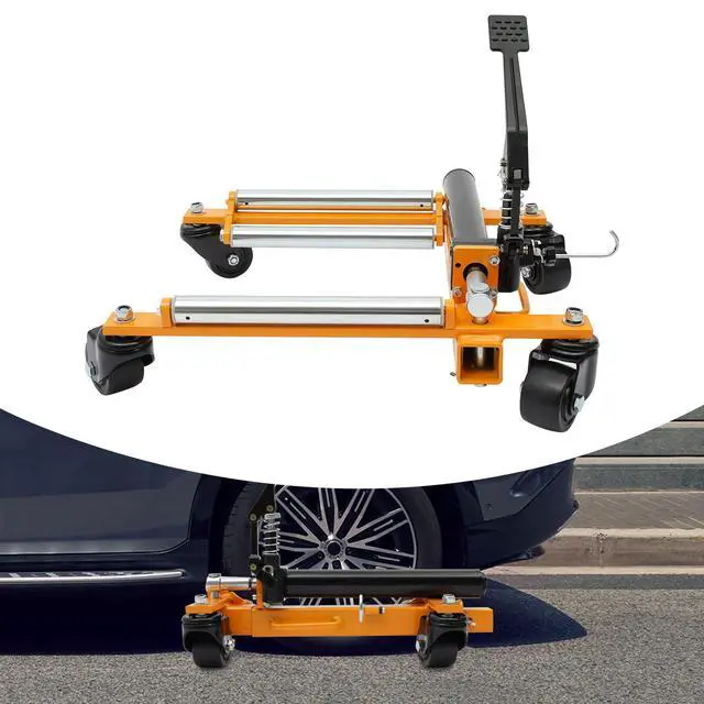 Alt view image 4 of 6 - Hydraulic Wheels, Hydraulic Car Wheel Dolly Jack 2204-Lbs Hydraulic Tire Positioning Jack Tire Lift Jacks with Ratcheting Foot Pedal, for Tire Auto Repair Moving
