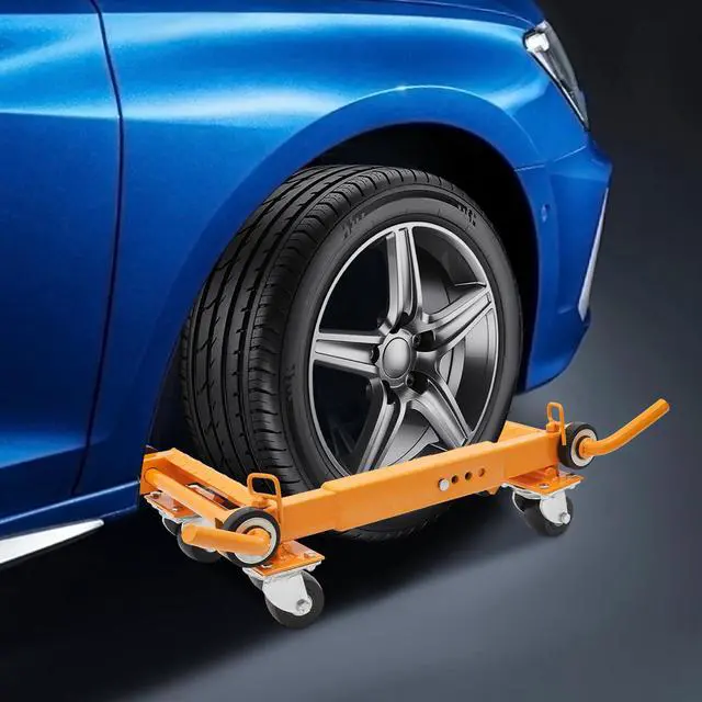 Alt view image 3 of 6 - Hydraulic Car Wheel Dolly Jack 2204-Lbs Wheel Dolly, Heavy Duty Vehicle Positioning with Ratcheting Foot Pedal, Ratchet Type Tire Skate Tire Jack for Car Truck