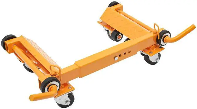Alt view image 4 of 6 - Hydraulic Car Wheel Dolly Jack 2204-Lbs Wheel Dolly, Heavy Duty Vehicle Positioning with Ratcheting Foot Pedal, Ratchet Type Tire Skate Tire Jack for Car Truck