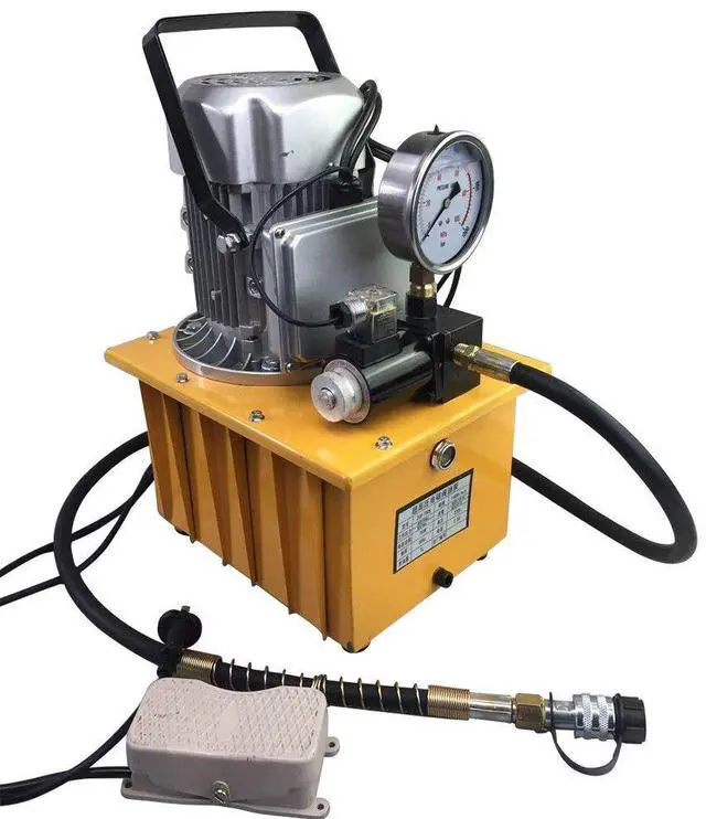 Main image of Electric Hydraulic Pump 10000 PSI 2 Stage Solenoid Valve Electric Driven Hydraulic Pump Pedal Solenoid Valve Control 750W 110V (Single Acting)
