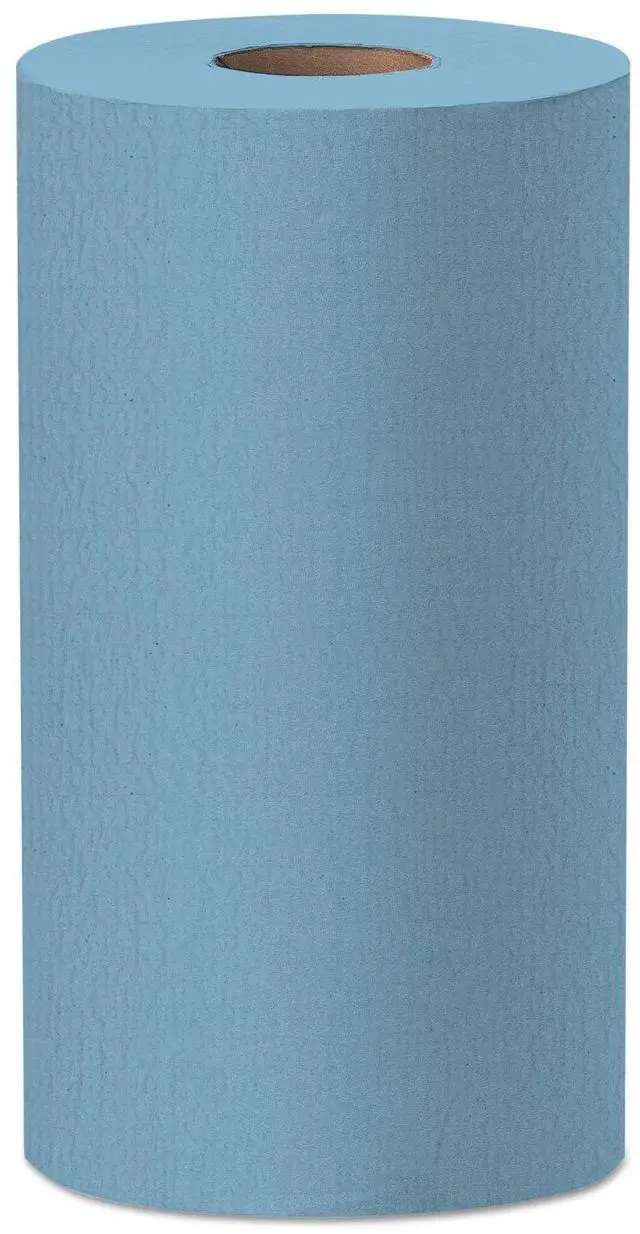 Main image of 35411 Blue Hydroknit Paper WYPALL X60 Wipers, 9.8" x 13.4" Roll, 130 Sheets (Pack of 12)