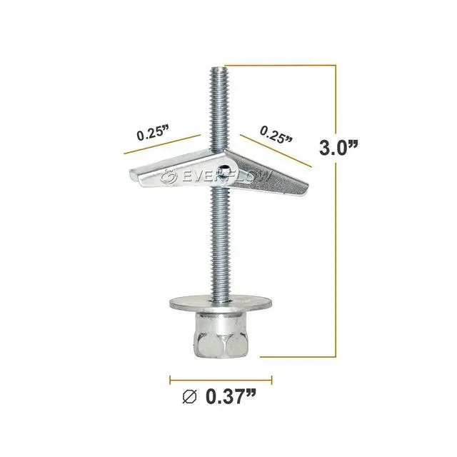 Alt view image 2 of 3 - Sammys 8064925-100 SST 30 3/8 Inch Screw Vertically Threaded Rod Anchor Design for Drywall or Prestressed Concrete, Steel, Zinc, Corrosion Resistance, 1/4 x 3 Inch Screw Length (Pack of 100)