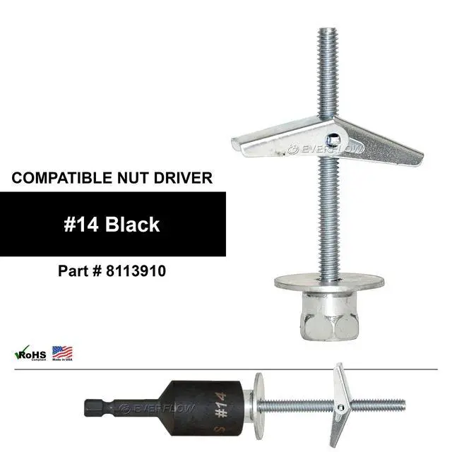 Alt view image 3 of 4 - Sammys 8064925-50 SST 30 3/8 Inch Screw Vertically Threaded Rod Anchor Designed for Drywall or Prestressed Concrete, Steel, Zinc, Corrosion Resistance, 1/4 x 3 Inch Screw Length (Pack of 50)