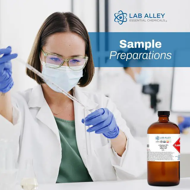 Alt view image 5 of 6 - n-Heptane 99% High Purity Solvent, Non-Polar Solvent for Laboratory, Industrial & Research Use, 4 Liters