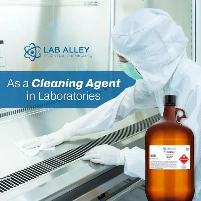 Alt view image 6 of 6 - n-Heptane 99% High Purity Solvent, Non-Polar Solvent for Laboratory, Industrial & Research Use, 1 Gallon