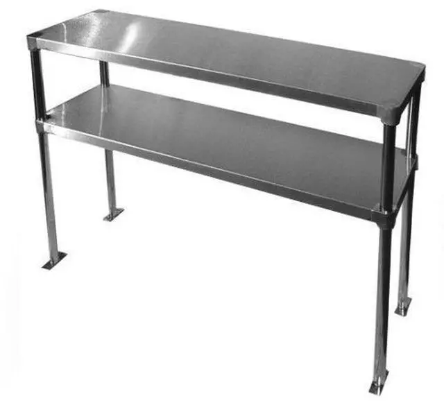 Main image of Stainless Steel Double Overshelf for Prep Work Table 12 x 48 Top Mount - NSF