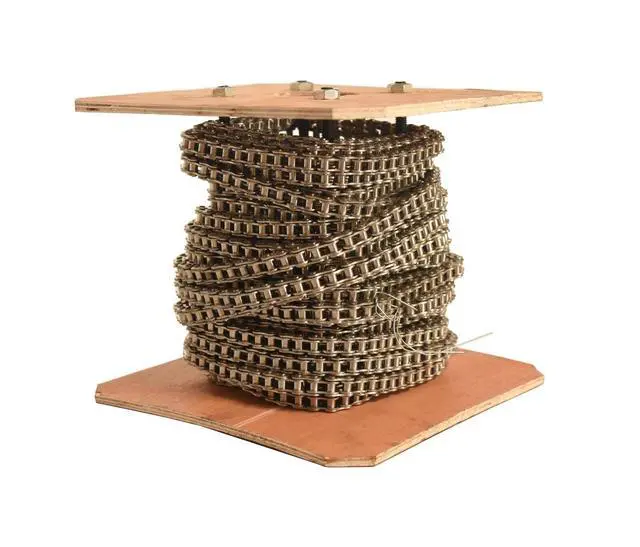 Alt view image 6 of 6 - 40 SS Stainless Steel Roller Chain 50 Feet with 5 Connecting Links