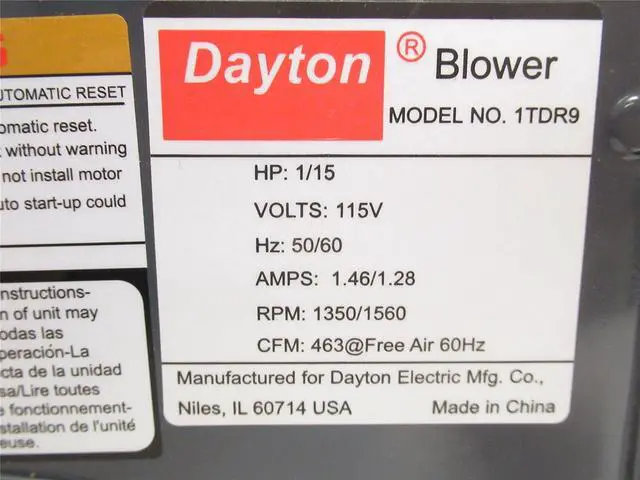 Alt view image 2 of 5 - 1TDR9 Rectangular Permanent Split Capacitor OEM Specialty Blower