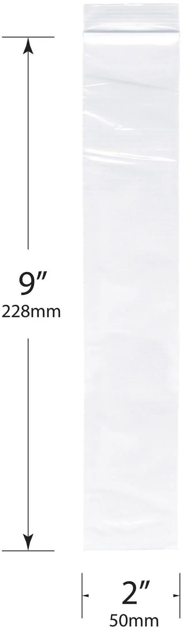Alt view image 2 of 3 - 2" x 12" (Case of 6,000), 2 Mil Zipper Reclosable Plastic Bags