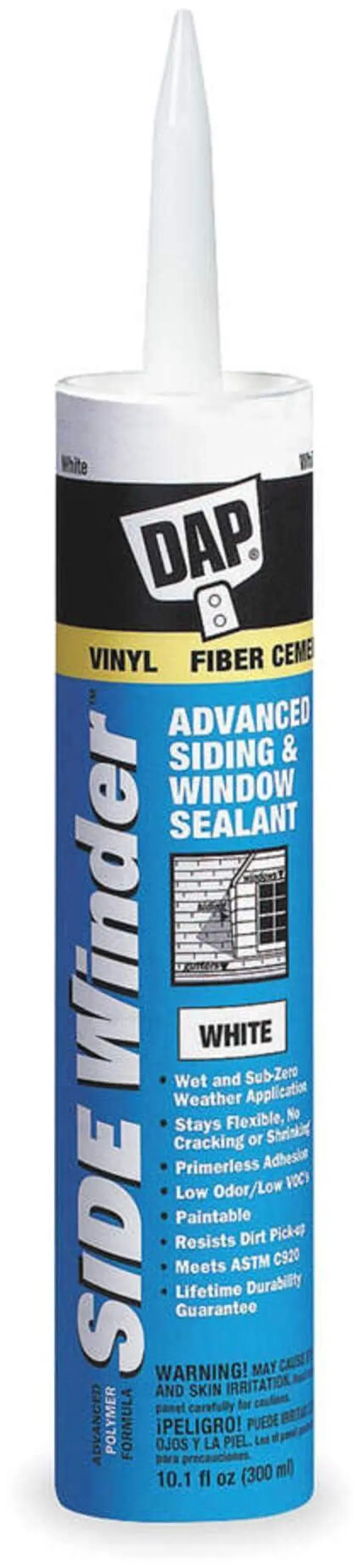 Main image of 00801 12 Pack 10.1 oz. Side Winder Advanced Polymer Siding and Window Sealant, White