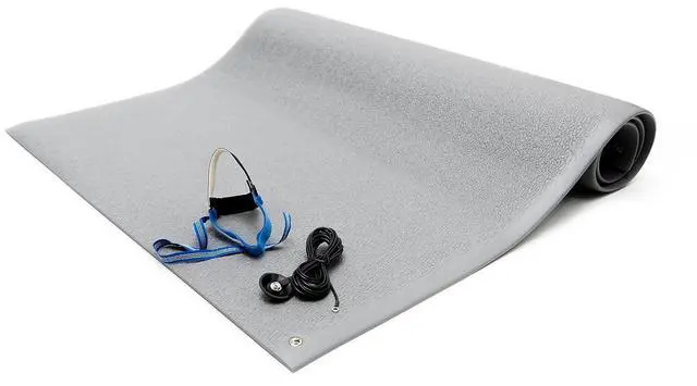 Main image of ESD Anti Fatigue Floor Mat Kit, 3 Ft. x 6 Ft., Gray (AF-3x6GRKT)