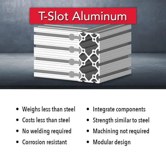 Alt view image 5 of 6 - 8020, 3060, 15 Series, 3 Inch x 6 Inch Aluminum T-Slot Extrusion T Slotted Extruded Guide Rail Profile (36" Long, Clear Anodize)