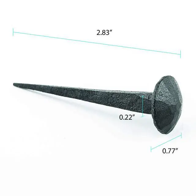 Alt view image 2 of 3 - 2 1/4 Inch Iron Nails Round Clavos Wrought Iron Nails Pack of 25