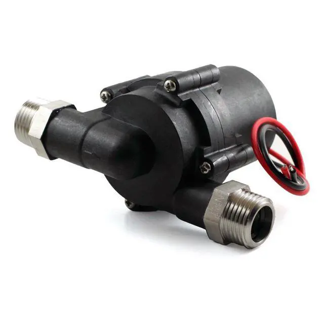 Alt view image 2 of 6 - 12VDC Solar Hot Water Pumps - Can handle temperatures up to 230F and Pressures up to 145PSI - With three-phase ECM brushless DC motor. FDA, REACH,CE, RoHS, ISO9001 certificated (3.0 GPM)