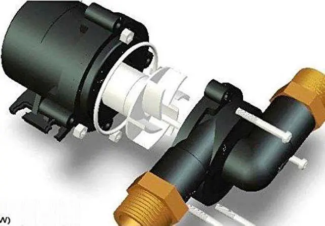 Alt view image 3 of 6 - 12VDC Solar Hot Water Pumps - Can handle temperatures up to 230F and Pressures up to 145PSI - With three-phase ECM brushless DC motor. FDA, REACH,CE, RoHS, ISO9001 certificated (3.0 GPM)