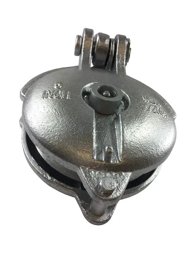 Alt view image 3 of 3 - 1 EA 2 EA Snatch Block, Yarding Block Wire Rope Cable Pulley 3" 4" 5" 6" (6" Yarding Block, 2 EA)