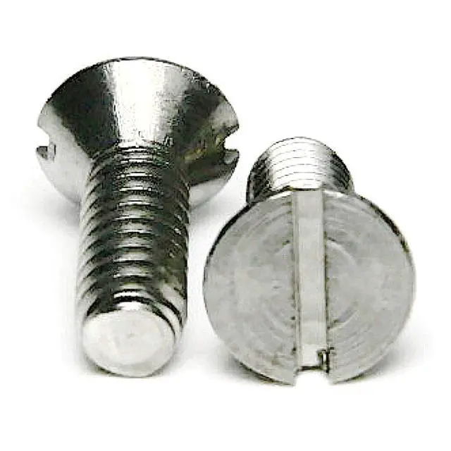 Alt view image 2 of 3 - Stainless Steel Slotted Flat Head Machine Screws - 1/4"-20 x 3/4" Qty 1000