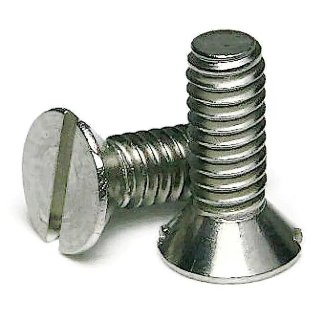 Alt view image 3 of 3 - Stainless Steel Slotted Flat Head Machine Screws - 1/4"-20 x 3/4" Qty 1000