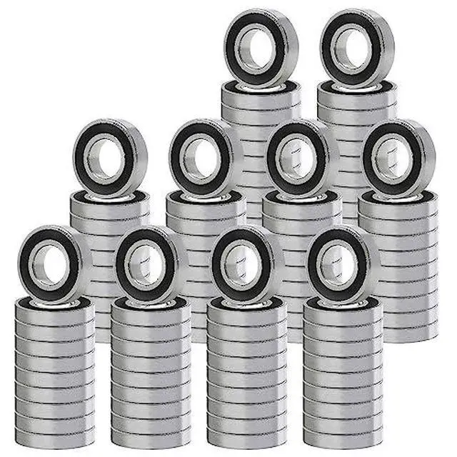 Alt view image 6 of 6 - 6202-2RS Ball Bearing 15x35x11mm 6202 2RS Rubber Sealed (Qty 100)