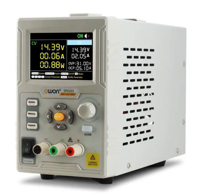 Alt view image 2 of 5 - DC Power Supply OWON SP6103 1 Channel MAX 300W Output Power Supply 60V 10A