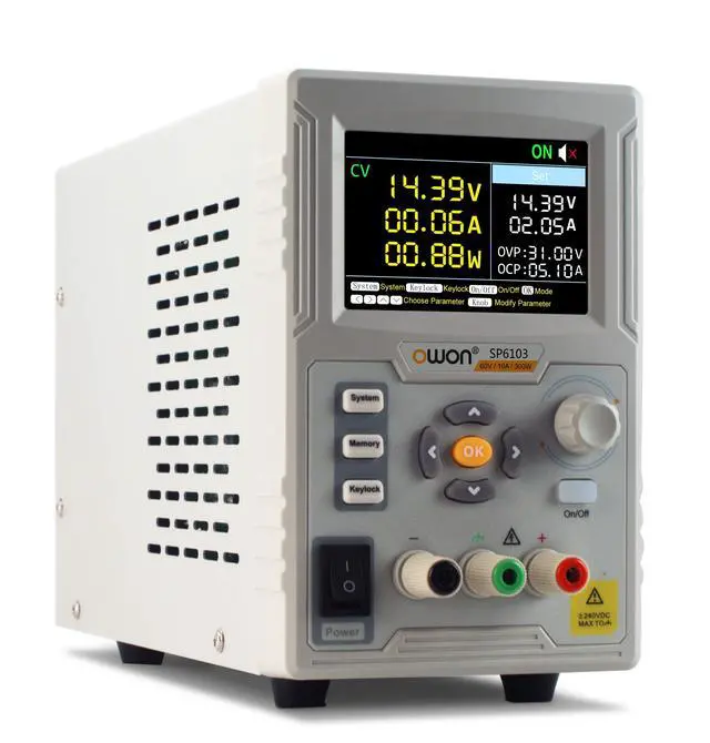 Alt view image 3 of 5 - DC Power Supply OWON SP6103 1 Channel MAX 300W Output Power Supply 60V 10A