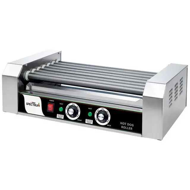 Alt view image 3 of 6 - EHDG-7R Hot Dog Roller Grill with Dual Heating Zones, 7 Rollers
