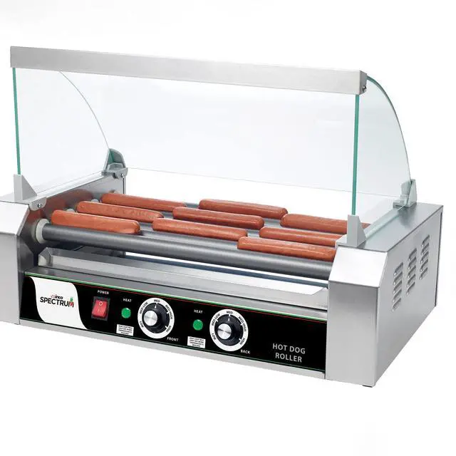 Alt view image 4 of 6 - EHDG-7R Hot Dog Roller Grill with Dual Heating Zones, 7 Rollers